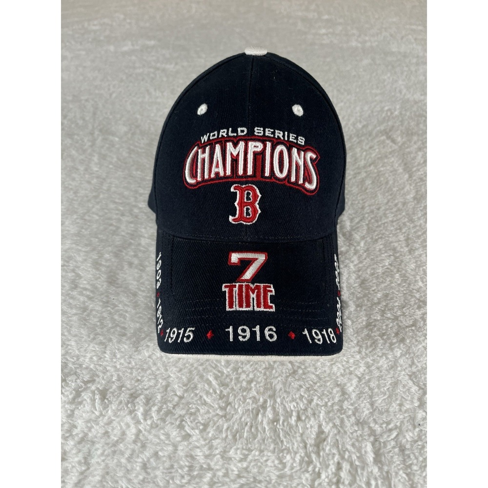 Boston Red Sox 7 Time World Series‎ Champions MLB Strap Back Baseball Hat Cap